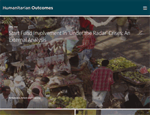 Tablet Screenshot of humanitarianoutcomes.org